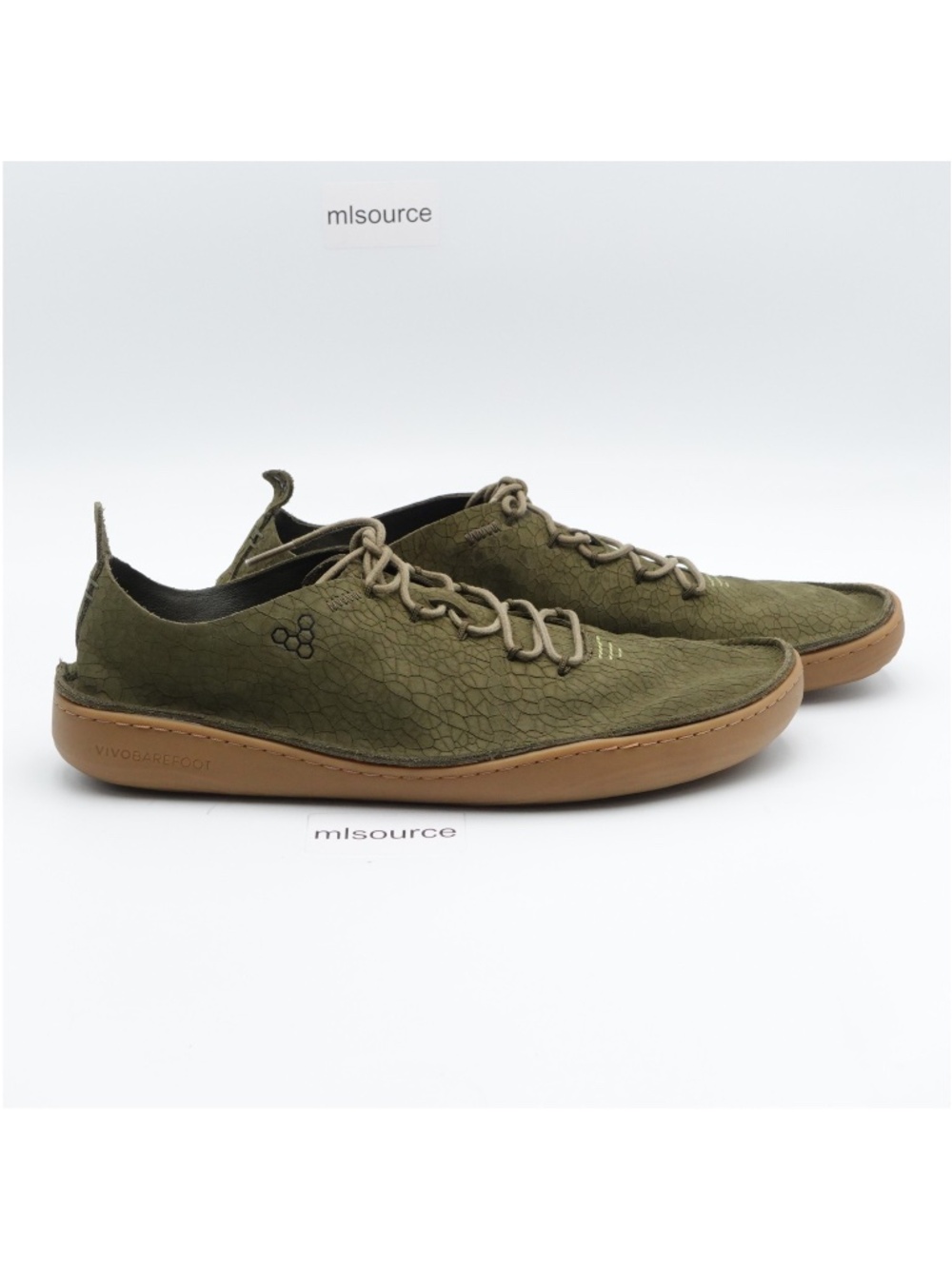 NEW Vivobarefoot Sensus Moc Lace Up Shoes Olive - Picture 3 of 7